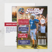All American Boy Football Magazine Cover Birthday