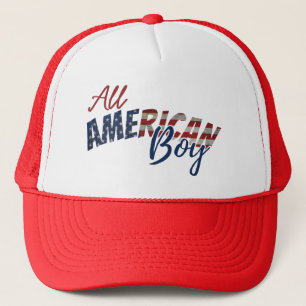 ALL AMERICAN BOY  TRUCKER HAT