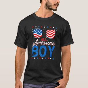 All American Boys 4th Of July Usa Family Matching  T-Shirt