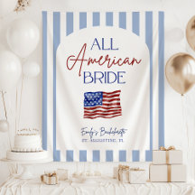 All American Bride Bachelorette Banner