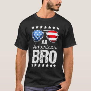 All American Bro 4th of July Men Boy Sunglasses Pa T-Shirt