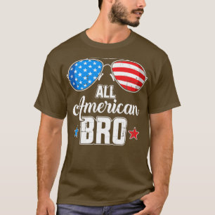 All american bro US flag for matching brother 4th  T-Shirt