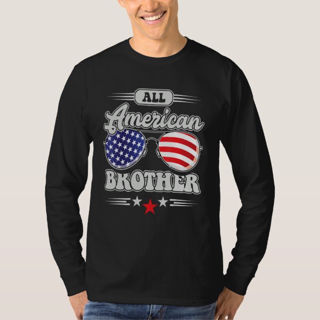 All American Brother 4th Of July Family Matching T-Shirt (Front)