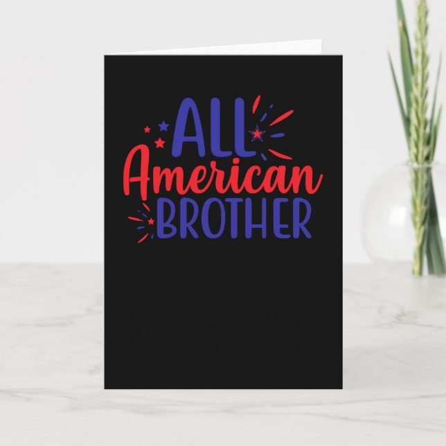 All American Brother Card (Front)