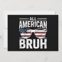 All American Bruh 4th Of July Boys Patriotic