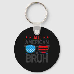 All American Bruh Cool Sungles 4th Of July Boy Tee Key Ring
