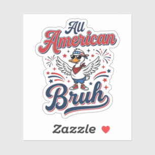 All American Bruh Patriotic Duck Vintage Shirt_1