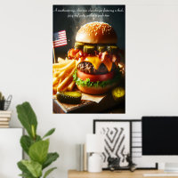 All-American Burger Bliss 24x36