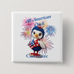 All-American Chick Thunder_Cove 15 Cm Square Badge