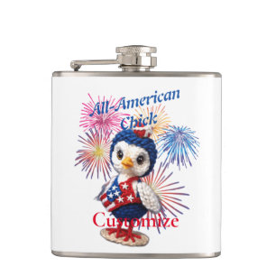 All-American Chick Thunder_Cove  Hip Flask