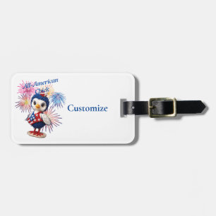 All-American Chick Thunder_Cove Luggage Tag