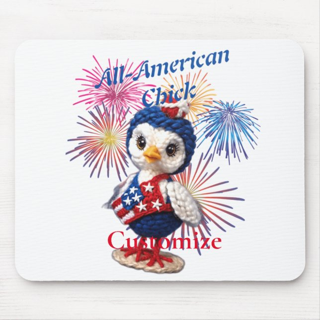 All-American Chick Thunder_Cove  Mouse Pad (Front)