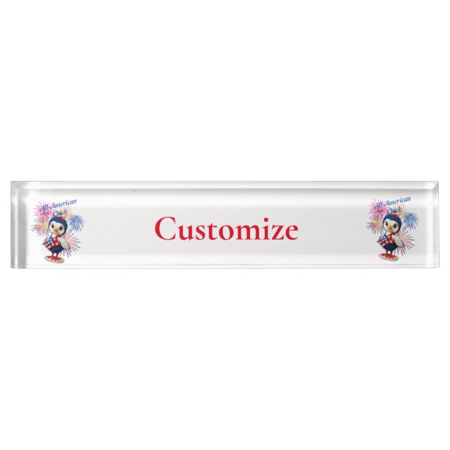 All-American Chick Thunder_Cove  Nameplate (Front)