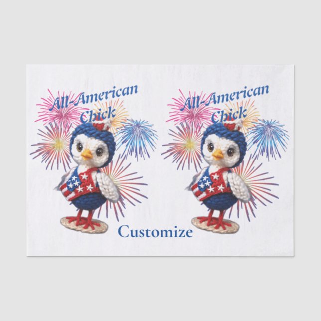 All-American Chick Thunder_Cove  Tissue Paper (Front)
