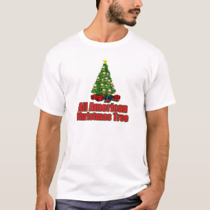 All American christmas tree with beer T-Shirt