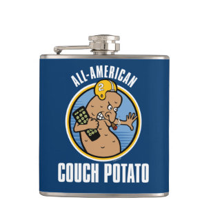 All-American Couch Potato Hip Flask