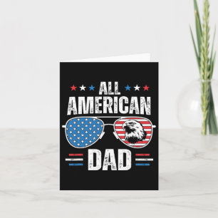 All American Dad 4th Of July Father's Day Sungles  Card