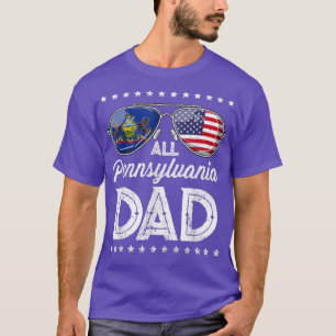 All American Dad Father's Day Pennsylvania 4th Of T-Shirt