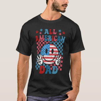 All American Dad Matching Family 4th of July Ameri T-Shirt