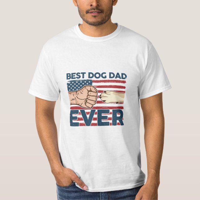 All American Dog Dad T-shirt (Front)