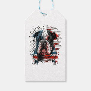 ALL AMERICAN DOG-lovers english bulldog 1 Gift Tags