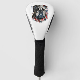 ALL AMERICAN DOG-lovers english bulldog Golf Head Cover