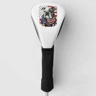 ALL AMERICAN DOG-lovers english bulldog Golf Head Cover