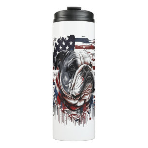 ALL AMERICAN DOG-lovers english bulldog  Thermal Tumbler