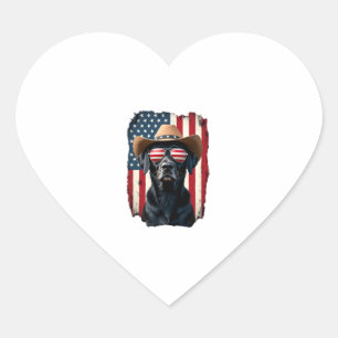 ALL AMERICAN DOG-lovers pit bull  (1) Heart Sticker