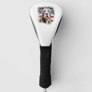 ALL AMERICAN DOG-lovers pit bull Golf Head Cover