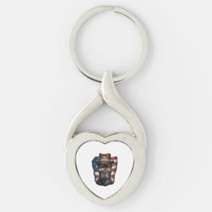 ALL AMERICAN DOG-lovers pit bull  Key Ring