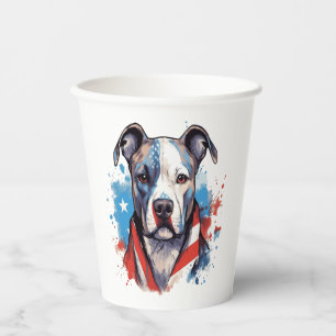 ALL AMERICAN DOG-lovers pit bull Paper Cups