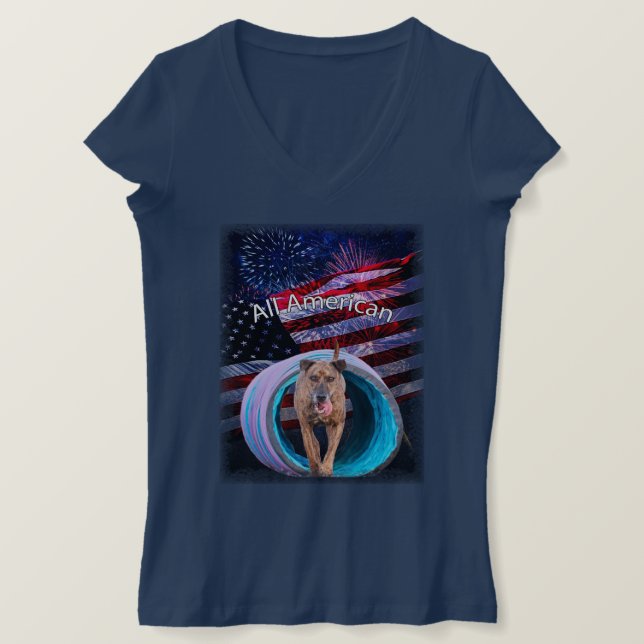 All American Dog T-Shirt (Design Front)