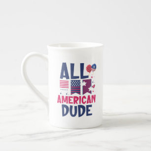 All American Dude-96993 Bone China Mug