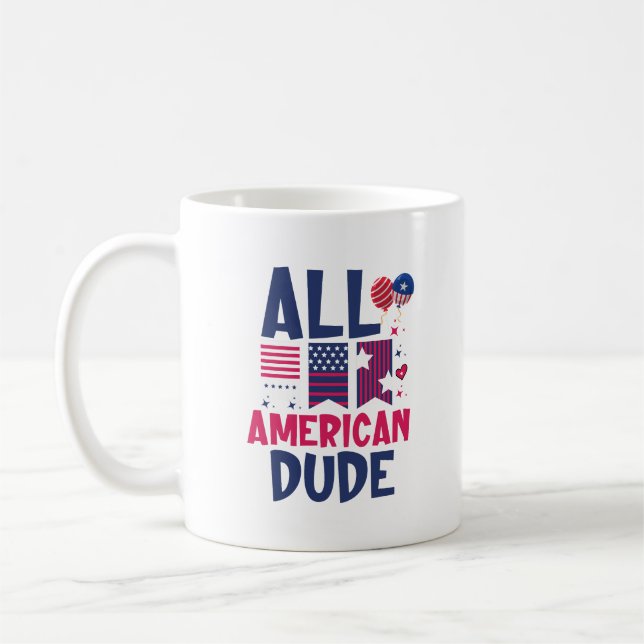 All American Dude-96993 Coffee Mug (Left)