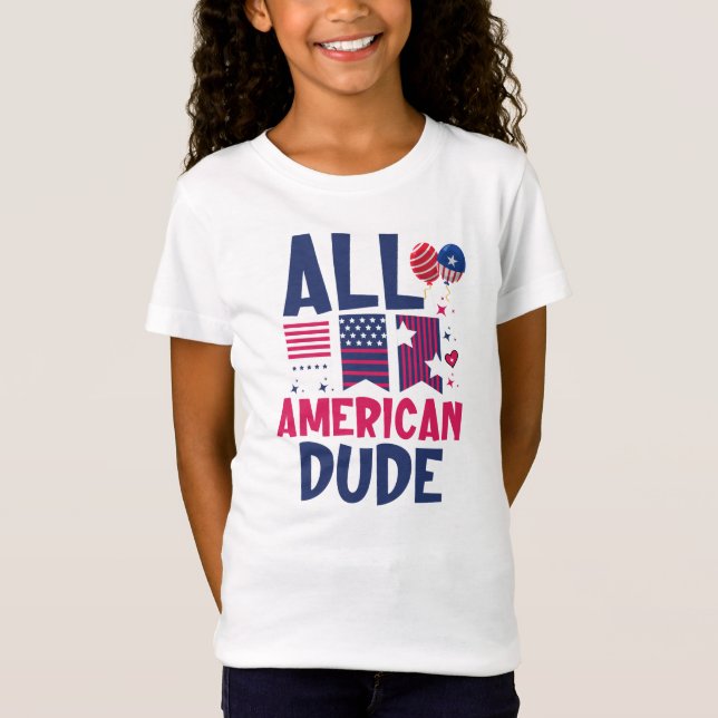 All American Dude-96993 T-Shirt (Front)