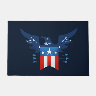 All American Eagle & Flag Patriotic Doormat