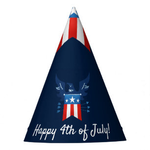 All American Eagle & Flag Patriotic Party Hat