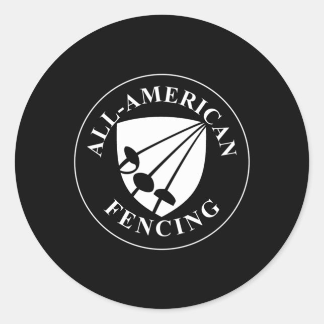 All-American Fencing Academy Team Classic Round Sticker (Front)