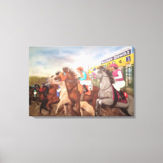 All American Futurity Horse Racing Canvas Print