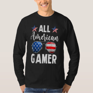 All American Gamer Matching Family Fourth 4th Of J T-Shirt