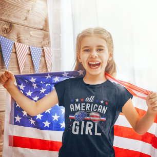 All American Girl 4th July T-Shirt
