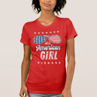 All American Girl American Flag Aviator Glasses