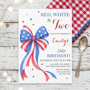 All American Girl Birthday Invitation