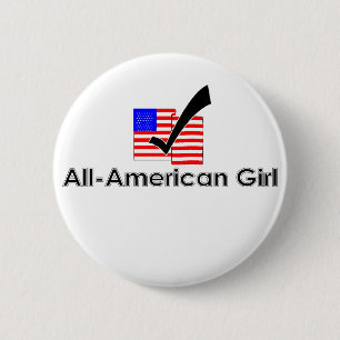All American Girl Button