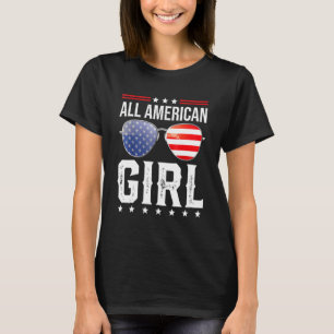 All American Girl Matching Family Fourth 4th Of Ju T-Shirt