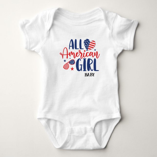 All American Girll (Baby ) T-Shirt Baby Bodysuit (Front)