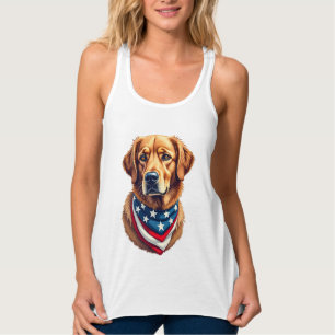 All American Golden Retriever Vintage Tee