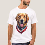 All American Golden Retriever Vintage Tee 4<br><div class="desc">All American Golden Retriever Vintage Tee 4</div>