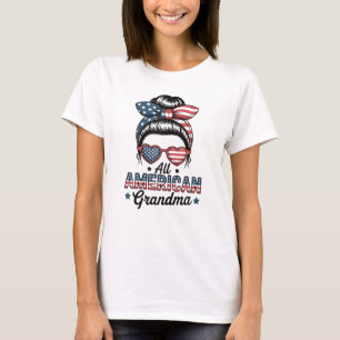 All American Grandma 4th of July Family Matching T-Shirt